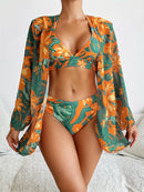 Biquíni e Saída Golden Tropical - SoleilChic