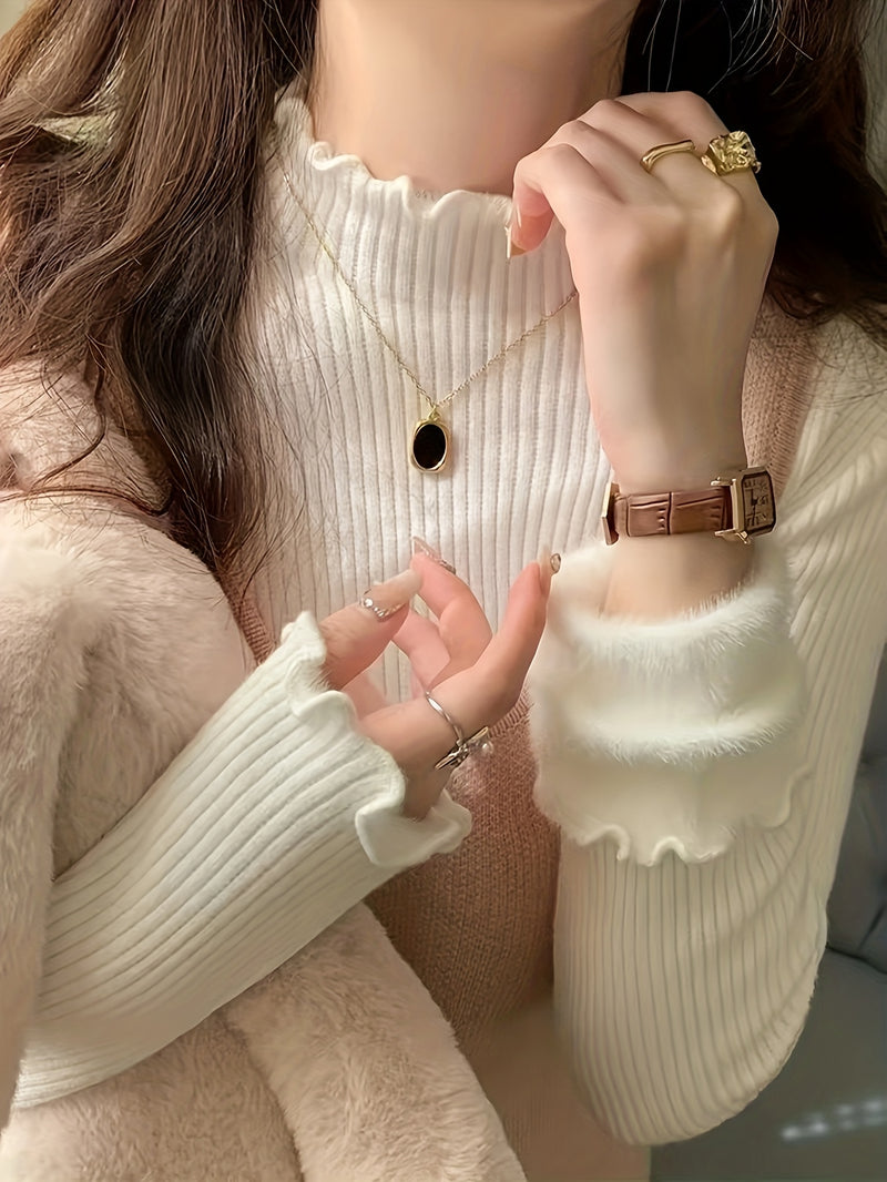 Suéter Feminino Forrado de Lã - Winter Embrace®