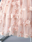 Saia Longa de Tule Floral - JupeChic