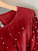 Camisa de Seda com Pérolas - ChemissChic®