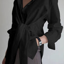 Camisa de Seda com Laço Frontal - ChemissChic®