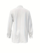 Camisa de Seda com Laço Frontal - ChemissChic®