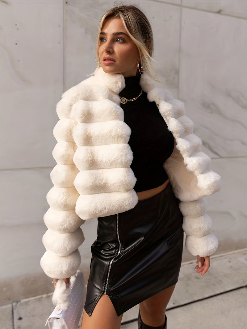 Casaco Felpudo Feminino para Inverno - Lumi Givre®