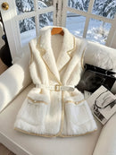 Casaco Feminino Elegante Peluciado - Royal Lumière®