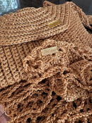 Bolsa e Chale Feitos 100% a mão - By Celina®