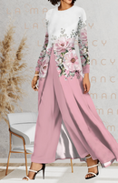 Conjunto Longo Sofisticado de Helanca - Rosée Fleurie®