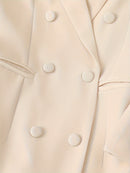 Terninho Feminino Alfaiataria Longo Sofisticado - Beige Majesté®