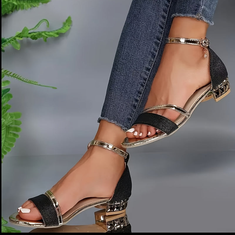 Sandália de Salto Baixo - Crystal Haze®