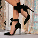 Scarpin de Camurça Salto Agulha Noeud de Luxe - PasChic