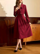 Conjunto de Veludo Cotelê - Velvet Bordeaux®