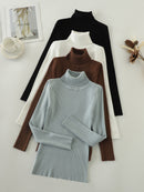 Kit 4 Blusas Cacharrel Feminina Gola Alta - Classic Mood®