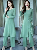 Conjunto Longo Sofisticado de Helanca - Émeraude Élégante®