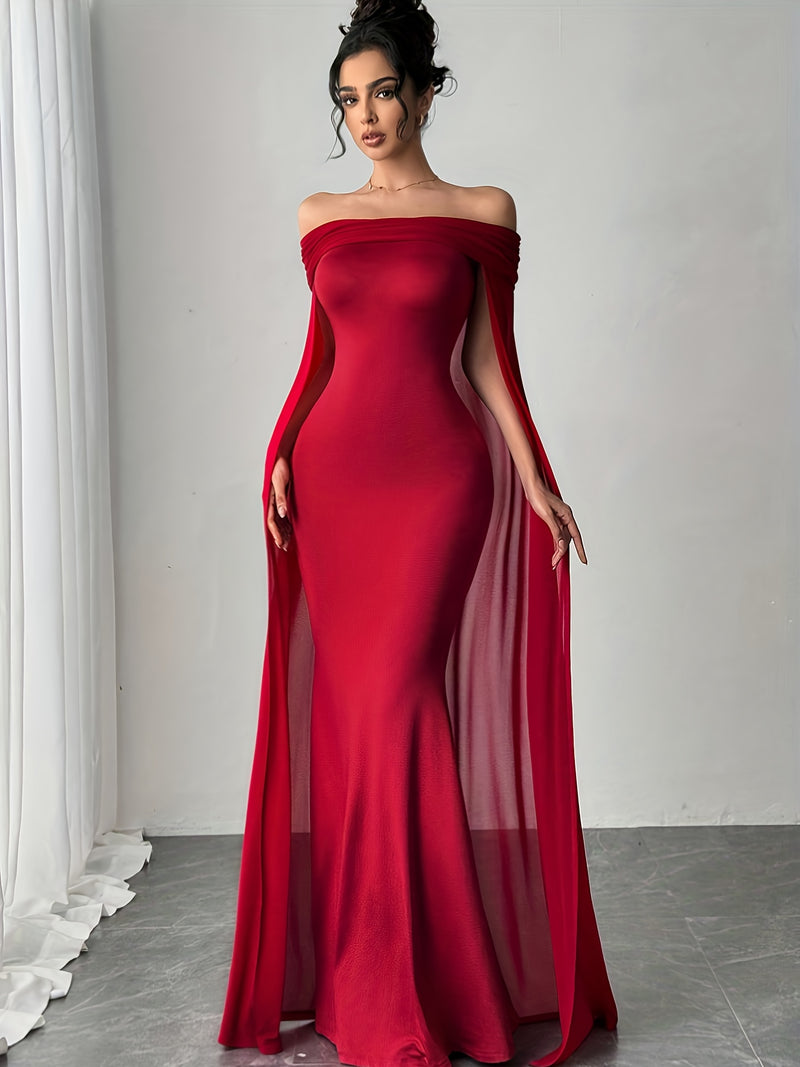 Vestido Tubinho Longo Elegante - Scarlet Muse®