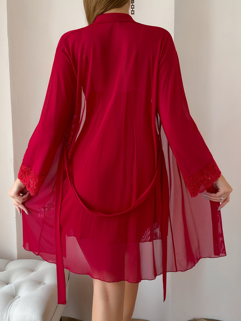 Conjunto Camisola e Hobe Vermelho Dreamy Cherry - LadyChic