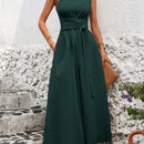 Vestido Midi Longo Elegante e Clássico - Green Majestueuse®
