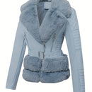 Jaqueta Feminina de Couro e Pele - Realeza Urbana®