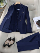 Terninho Feminino Alfaiataria Premium 3 Peças - Dominance Chic®