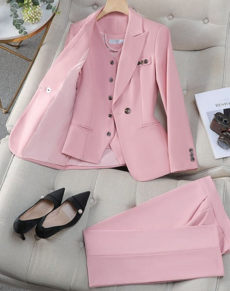 Terninho Feminino Alfaiataria Premium 3 Peças - Dominance Chic®