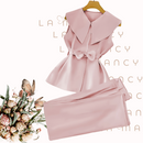Conjunto Feminino Chique e Sofisticado - Satin Rosé®