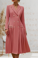 Vestido Midi Elegante e Clássico - Rosée Majestueuse®