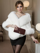Estola de Pele Xale Feminino de Inverno - Blanc Glacé®